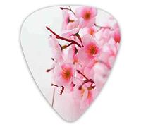 Plettri per chitarra Confezione da 12 Plettri per chitarra universali in ABS, Petali di fiori di ciliegio Fiorellini di stagione primaverile in tenui toni pastello Stampa artistica per chitarra acusti
