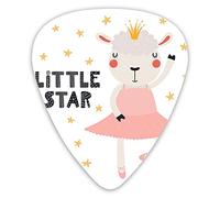 Plettri per chitarra Confezione da 12 Plettri per chitarra universali in ABS, Piccola stella in un tutù Scarpe da punta Ciglia carine come una regina per chitarra acustica ed elettrica