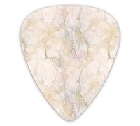 Plettri Per Chitarra Confezione Da 12 Plettri Per Chitarra Universali In ABS, Sfondo In Marmo Rosa E Pesca Con Motivi Di Crepe Architettura E Materiale Da Costruzione Per Chitarra Acustica Ed Elettric