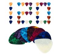 Plettri Per Chitarra | Confezione da 120 Pezzi di Plettri Musicali | Spessori 0,46/0,71/0,96 mm per Basso, Chitarra Elettrica o