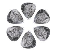 Plettri per chitarra, confezione da 6 pezzi, con stampa tigre bianca nella neve, personalizzati per chitarre acustiche, violino, ukulele, basso