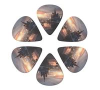 Plettri per chitarra, confezione da 6 pezzi, motivo Russia in inverno, con stampa, personalizzati, per chitarre acustiche, violino, ukulele, basso