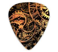 Plettri per chitarra Cool Steampunk Gears Plettri per basso premium per chitarra elettrica e basso con tre dimensioni (confezione da 12)