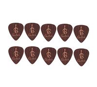 Plettri per chitarra da 10 pezzi Accessori per strumenti musicali in celluloide Plettri per chitarra in legno di qualità professionale per bassisti elettrici classici acustici (0.71mm note pattern)