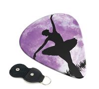 Plettri per chitarra da ballo ballerina, 6 pezzi, stampa fronte/retro, adatti per chitarre acustiche, elettriche e bassi, inclusi 0,46 mm, 0,71 mm, 0,96 mm