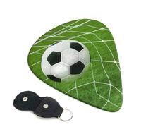 Plettri per chitarra da calcio, 6 plettri per chitarra con stampa fronte/retro, adatti per chitarre acustiche, elettriche e bassi, tra cui 0,46 mm, 0,71 mm, 0,96 mm