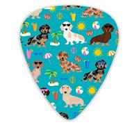 Plettri per chitarra Dachshund Dog Premium Plettri per chitarra 12 pezzi Plettri per ukulele inclusi 0,46 mm 0,71 mm 0,96 mm