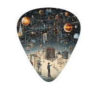 Plettri per chitarra di spessore differente della scatola di immagazzinaggio dell'organizzatore della stampa della stampa fisica per chitarra acustica