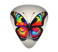 Plettri per chitarra di spessore differente della scatola di immagazzinaggio dell'organizzatore della stampa del modello variopinto