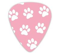 Plettri per chitarra Dog Pink Paw s 12 pezzi Plettri per ukulele inclusi 0,46 mm 0,71 mm 0,96 mm