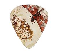 Plettri per chitarra Dragonfly Bee stampato Ukulele Basso Elettrico Chitarre acustiche Sottile Medio Pesante Confezione da 12 (0,46/0,71/0,96 mm)