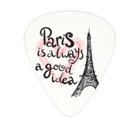 Plettri per chitarra Eiffel Tower 12 pezzi, plettri acustici essenziali spessi e sottili per studenti 0,46 0,96 0,71 M