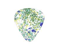 Plettri per chitarra elegante fiori floreale foglia bianco plettro per chitarra basso elettrico amanti della chitarra acustica regalo 12 pezzi con scatola