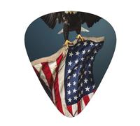 Plettri per chitarra elettrica con aquila calva in volo con bandiera americana di alta qualità, per un'esperienza musicale senza precedenti