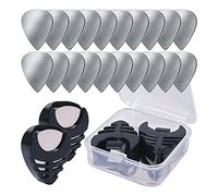 Plettri per chitarra elettrica da 0,3 mm, 20 pezzi, in acciaio inox, per chitarra elettrica e basso e accessori