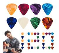 Plettri per Chitarra Elettrica Plettri Antiscivolo | Confezione Da 120 Pezzi Di Plettri Per Strumenti Musicali Compatibile Con Ukulele E Chitarra Basso
