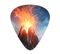 Plettri per chitarra "Eruzione Vulcano Attiva", confezione da 12, inclusi calibri sottili, medi e pesanti.