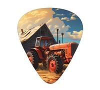 Plettri per chitarra Farm Red Tractor di dimensioni sottili, medie e spesse, set da 12 pezzi, adatti per chitarra elettrica e vari strumenti