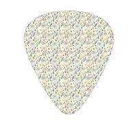 Plettri per chitarra Feather Dream Catcher Confezione da 12 Plettri universali per chitarra in ABS, figure colorate di acchiappasogni Flyaway pennacchi sfocati stilizzati e con perline, per chitarra a