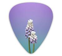 Plettri per chitarra Fiori viola 12 pezzi Plettri per ukulele inclusi 0,46 mm 0,71 mm 0,96 mm