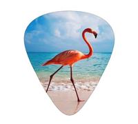 Plettri per chitarra Flamingo Wildlife Animal Art 12 confezioni, il miglior regalo musicale, inclusi 0,46 mm/0,71 mm/0,96 mm