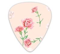 Plettri per chitarra floreali quadrati vettoriali 12 confezioni - Plettri per chitarra di varietà Plettri sottili, medi, pesanti 0 .46/0,71/0,96 mm