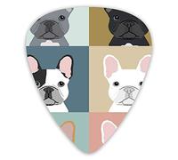 Plettri per chitarra French Bulldog Dog Simpatici plettri per chitarra 12 pezzi Plettri per ukulele inclusi 0,46 mm 0,71 mm 0,96 mm
