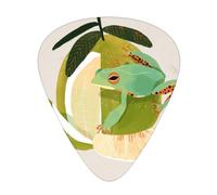 Plettri per chitarra Frog Pears 12 pezzi, plettri acustici essenziali spessi e sottili per studenti 0,46 0,96 0,71 M