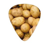 Plettri per chitarra Garden Potatoes Stampa Ukulele Basso Chitarre acustiche elettriche Sottile Medio Pesante Confezione da 12 (0,46/0,71/0,96 mm)