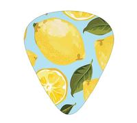 Plettri per chitarra, giallo limone The Arts per chitarra acustica, chitarra elettrica, basso, ukulele tre dimensioni (confezione da 12)