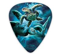 Plettri per chitarra Green Sea Turtle Premium plettri per basso per chitarra elettrica e basso con tre dimensioni (confezione da 12)