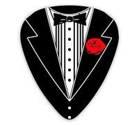 Plettri per chitarra Immagini da smoking per plettri per chitarra stampati 12 pezzi Plettri per ukulele inclusi 0,46 mm 0,71 mm 0,96 mm