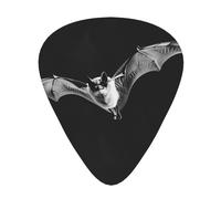 Plettri per chitarra in ABS Wzywhj Prints Bats In The Sky, 12 pezzi, facili da impugnare, per basso, ukulele, chitarra acustica o elettrica
