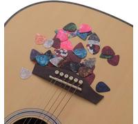 Plettri Per Chitarra In Celluloide Colorati Duri E Duraturi Ideali Per Chitarre Elettriche Acustiche E Basso Con Pacchetto Di 6 Pz