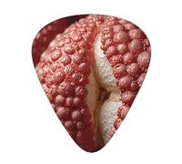 Plettri per chitarra in pelle di litchi di dimensioni sottili, medie e spesse, set da 12 pezzi, adatti per chitarra elettrica e vari strumenti