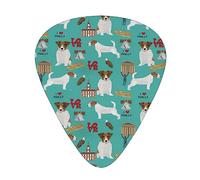 Plettri per chitarra, Jack Russell Dog In Phielphia Il simpatico Jack Russell ama per chitarra acustica, chitarra elettrica, basso, ukulele tre dimensioni (confezione da 12)