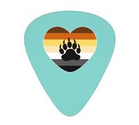 Plettri per chitarra LGBT con orgoglio a forma di cuore, plettri per basso, palette per suonare la chitarra, 12 pezzi