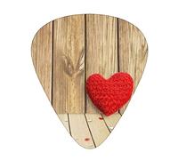 Plettri per chitarra Love Heart stampati confezione da 12 plettri per basso elettrico acustico Ukelele