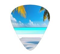 Plettri per chitarra Maldives Holidays, 12 pezzi, materiale ABS, bordi lisci, sensazione confortevole, 3 spessori opzionali