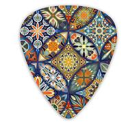 Plettri per chitarra mandala tibetani 12 confezioni - Plettri per chitarra di varietà Plettri sottili, medi, pesanti 0 .46/0,71/0,96 mm