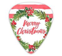Plettri per chitarra Merry Christmas Painting Plettri per ukulele 12 pezzi inclusi 0,46 mm 0,71 mm 0,96 mm