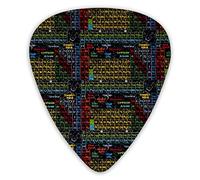 Plettri per chitarra Mini tavola periodica Plettri per basso premium per chitarra elettrica e basso con tre dimensioni (confezione da 12)