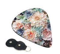 Plettri per chitarra moderna Bohemia, 6 plettri per chitarra, stampa su entrambi i lati, per chitarra acustica, basso, ukulele, chitarra elettrica (0,46 mm, 0,71 mm, 0,96 mm)