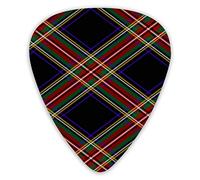 Plettri per chitarra moderni in tartan nero Stewart 12 confezioni - Plettri per chitarra di varietà Plettri sottili, medi, pesanti 0 .46/0,71/0,96 mm
