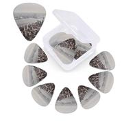 Plettri per chitarra Mumbai City, confezione da 12, con scatola organizer, 3 diversi spessori, inclusi plettri sottili, medi e pesanti.