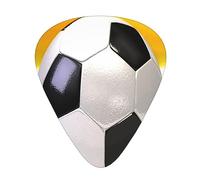 Plettri per chitarra, pallone da calcio sul campo per chitarra acustica, chitarra elettrica, basso, ukulele, tre dimensioni (confezione da 12)