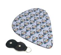 Plettri per chitarra per auto della polizia, bassi, chitarra acustica elettrica, ukulele, accessori, plettri per chitarra media con borsa organizer, 6 pezzi