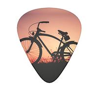 Plettri per chitarra per bicicletta da strada, confezione da 12 pezzi, regalo per chitarra per bassi plettri per chitarre acustiche con scatola trasparente