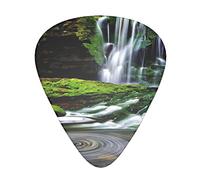 Plettri per chitarra, per chitarra acustica, chitarra elettrica, basso, ukulele in tre dimensioni (confezione da 12) stampato a cascata