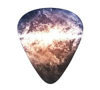 Plettri per chitarra, per chitarra acustica, chitarra elettrica, basso, ukulele, tre dimensioni (confezione da 12), stampa Galaxy